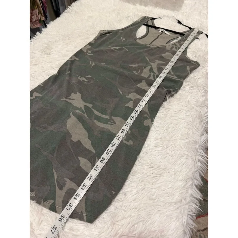 Pam & Gela Racerback Cotton Mini Dress in Camo Large - Picture 5 of 7